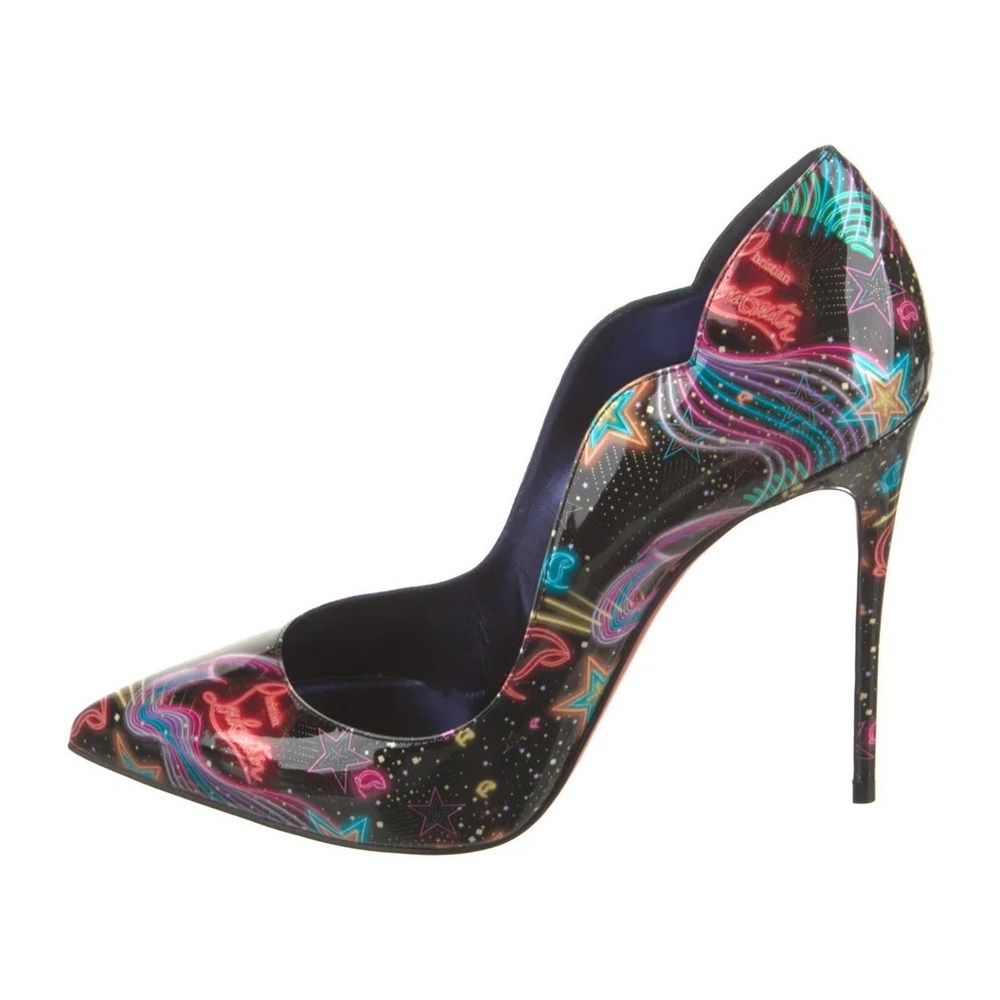 Christian Louboutin Hot Chick Patent Starlight Pumps EU38.5/US8